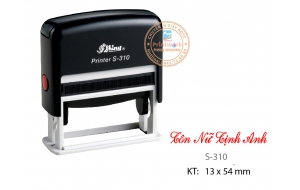 Dấu liền mực S-310, KT: 13 x 54 mm